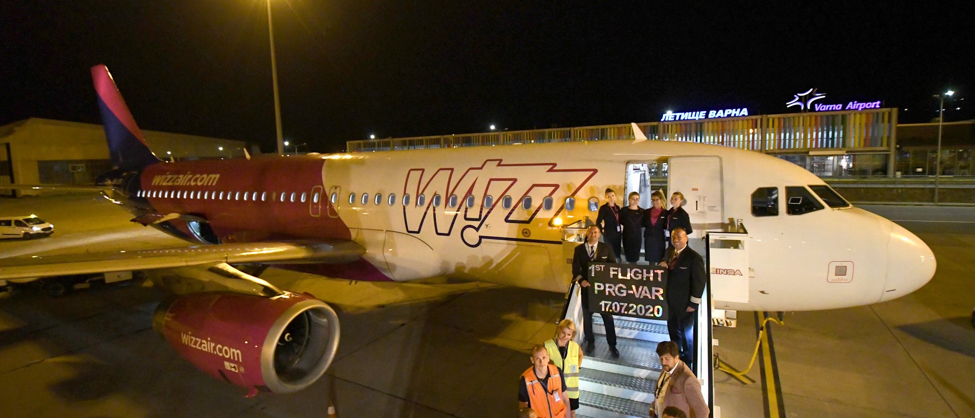 Varna Airport Welcomed The First Wizz Air Flight From Prague